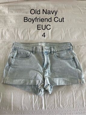 Old Navy Light Blue Boyfriend Denim Shorts